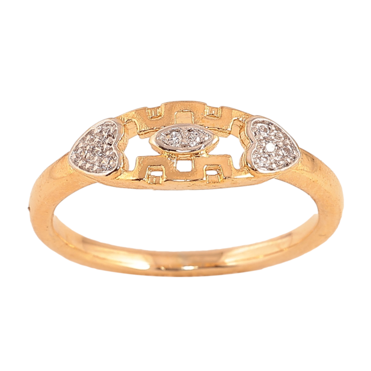 Каблучка Xuping колір Позолота 18K+Родій "Романтичний орнамент з кристалами" фото №14 Каблучка Xuping колір Позолота 18K+Родій "Романтичний орнамент з кристалами" фото №14