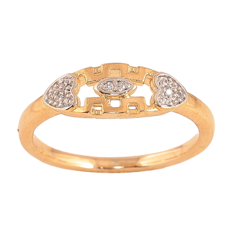 Кольцо Xuping цвет Позолота 18K+Родий "Романтичный орнамент с кристаллами" фото №1 Кольцо Xuping цвет Позолота 18K+Родий "Романтичный орнамент с кристаллами" фото №1