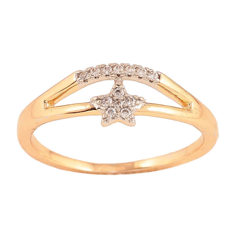 Каблучка Xuping колір Позолота 18K+Родій "Зірка" фото №1