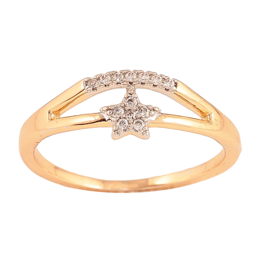 Кольцо Xuping цвет Позолота 18K+Родий "Звезда" фото №1