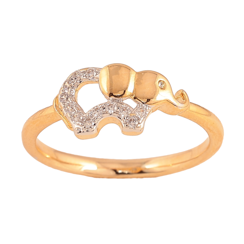 Кольцо Xuping цвет Позолота 18К+Родий "Слон" фото №1