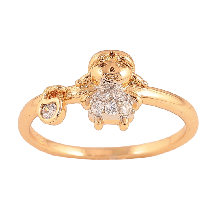 Каблучка Xuping колір Позолота 18К+Родій "Дівчинка" фото №18 Каблучка Xuping колір Позолота 18К+Родій "Дівчинка" фото №18