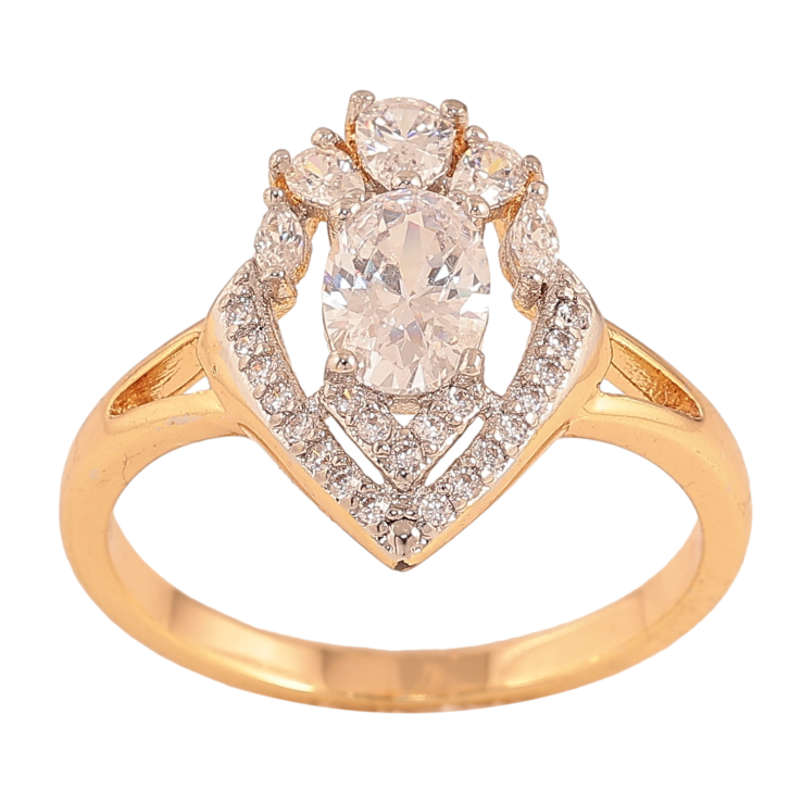 Каблучка Xuping колір Позолота 18К+Родій "Тріумф" фото №19 Каблучка Xuping колір Позолота 18К+Родій "Тріумф" фото №19