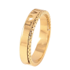Кольцо Xuping TTM Stainless Steel цвет 14К "Узор Love", шир. 4мм фото №2