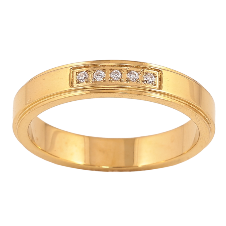 Кольцо Xuping TTM Stainless Steel цвет 14К "Узор с кристаллами" шир. 4мм фото №8 Кольцо Xuping TTM Stainless Steel цвет 14К "Узор с кристаллами" шир. 4мм фото №8