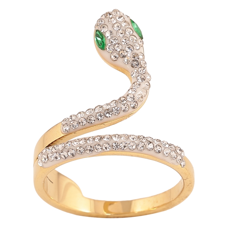 Кольцо Xuping TTM Stainless Steel цвет 14К "Змея" фото №22 Кольцо Xuping TTM Stainless Steel цвет 14К "Змея" фото №22