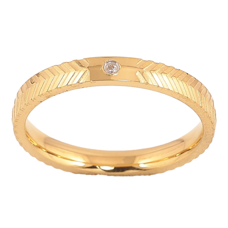 Кольцо Xuping TTM Stainless Steel цвет 14К "Узор с кристаллом" шир. 3мм фото №8 Кольцо Xuping TTM Stainless Steel цвет 14К "Узор с кристаллом" шир. 3мм фото №8
