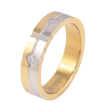 Каблучка Xuping TTM Stainless Steel колір 14К+Родій "Візерунок з кристалами" шир. 5мм фото №2 Каблучка Xuping TTM Stainless Steel колір 14К+Родій "Візерунок з кристалами" шир. 5мм фото №2