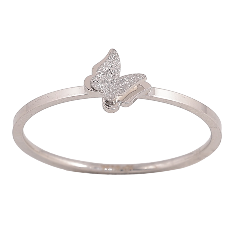 Кольцо Xuping TTM Stainless Steel цвет Родий "Бабочка" фото №1