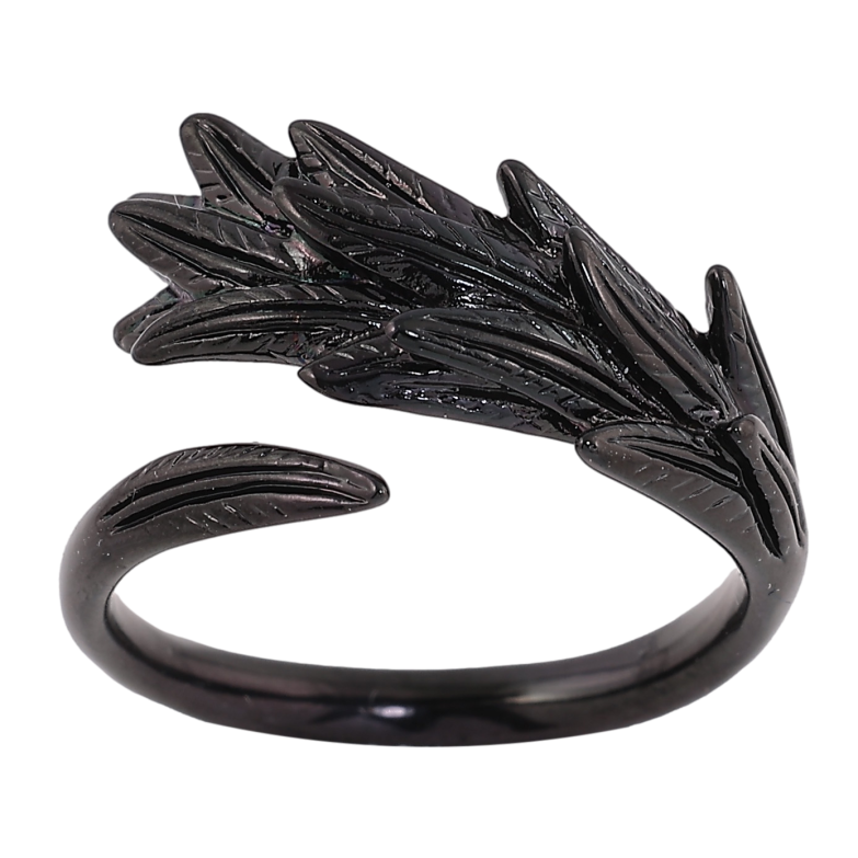 Каблучка Xuping TTM Stainless Steel колір black візерунок декоративний фото №1 Каблучка Xuping TTM Stainless Steel колір black візерунок декоративний фото №1