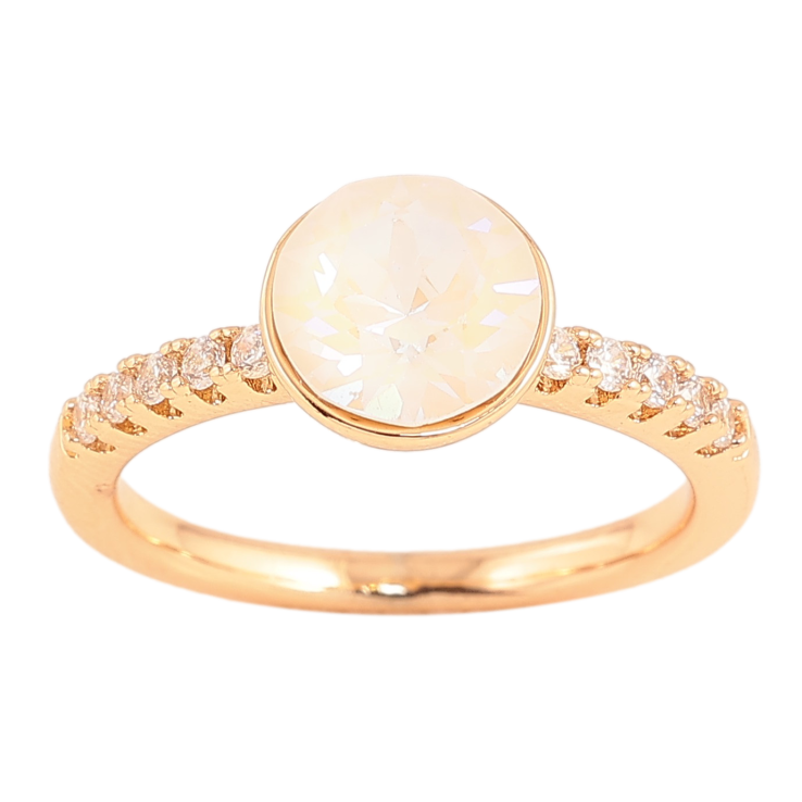 Кольцо Xuping цвет 18K с кристаллами Swarovski Кристалл Ochre Delite фото №9