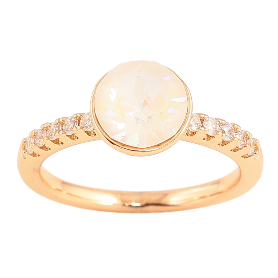 Кольцо Xuping цвет 18K с кристаллами Swarovski Кристалл Ochre Delite фото №1