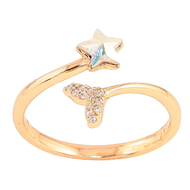 Кольцо Xuping цвет Позолота 18K с кристаллами Swarovski "Кристальная звезда АВ" фото №17 Кольцо Xuping цвет Позолота 18K с кристаллами Swarovski "Кристальная звезда АВ" фото №17