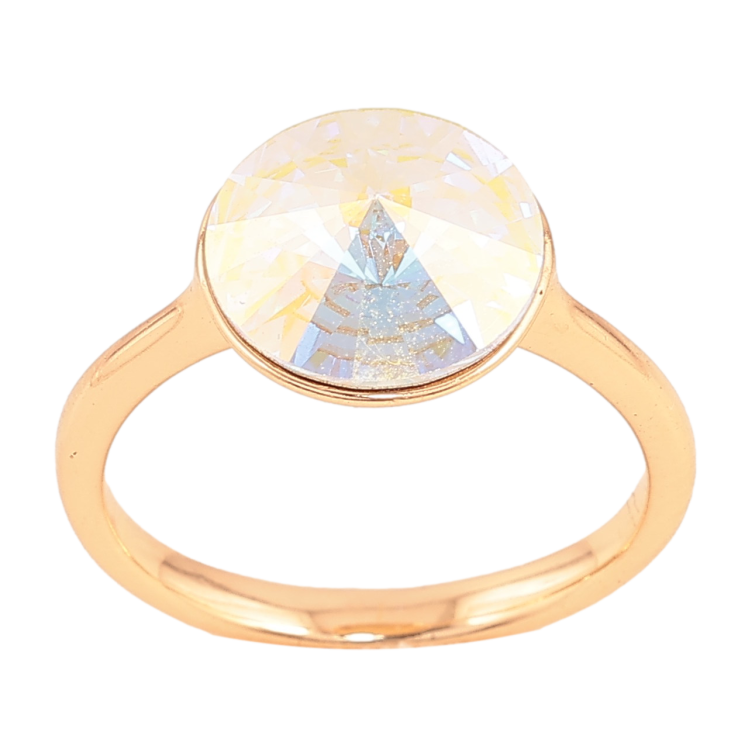 Кольцо Xuping цвет Позолота 18K с кр-ми Swarovski "Кристалл AВ" ø 11мм фото №11 Кольцо Xuping цвет Позолота 18K с кр-ми Swarovski "Кристалл AВ" ø 11мм фото №11