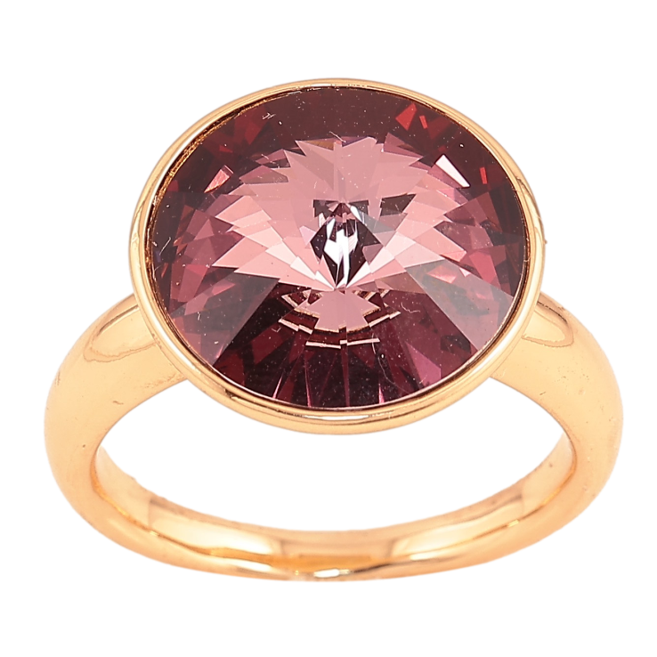 Кольцо Xuping цвет 18K с кр-ми Swarovski Кристалл Amethyst ø 15мм фото №14