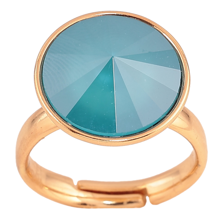 Кольцо Xuping цвет Позолота 18K с кр-ми Swarovski "Кристалл Azure Blue" ø 16мм фото №1 Кольцо Xuping цвет Позолота 18K с кр-ми Swarovski "Кристалл Azure Blue" ø 16мм фото №1
