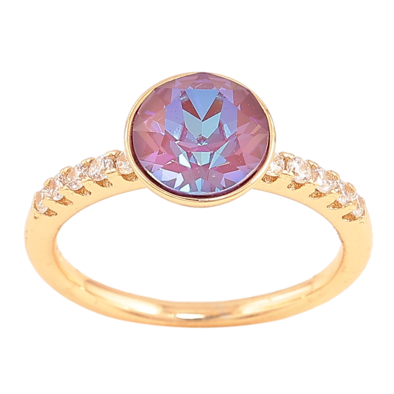 Кольцо Xuping цвет Позолота 18K с кр-ми Swarovski "Кристалл Burgundy Delite" ø 9мм фото №1 Кольцо Xuping цвет Позолота 18K с кр-ми Swarovski "Кристалл Burgundy Delite" ø 9мм фото №1