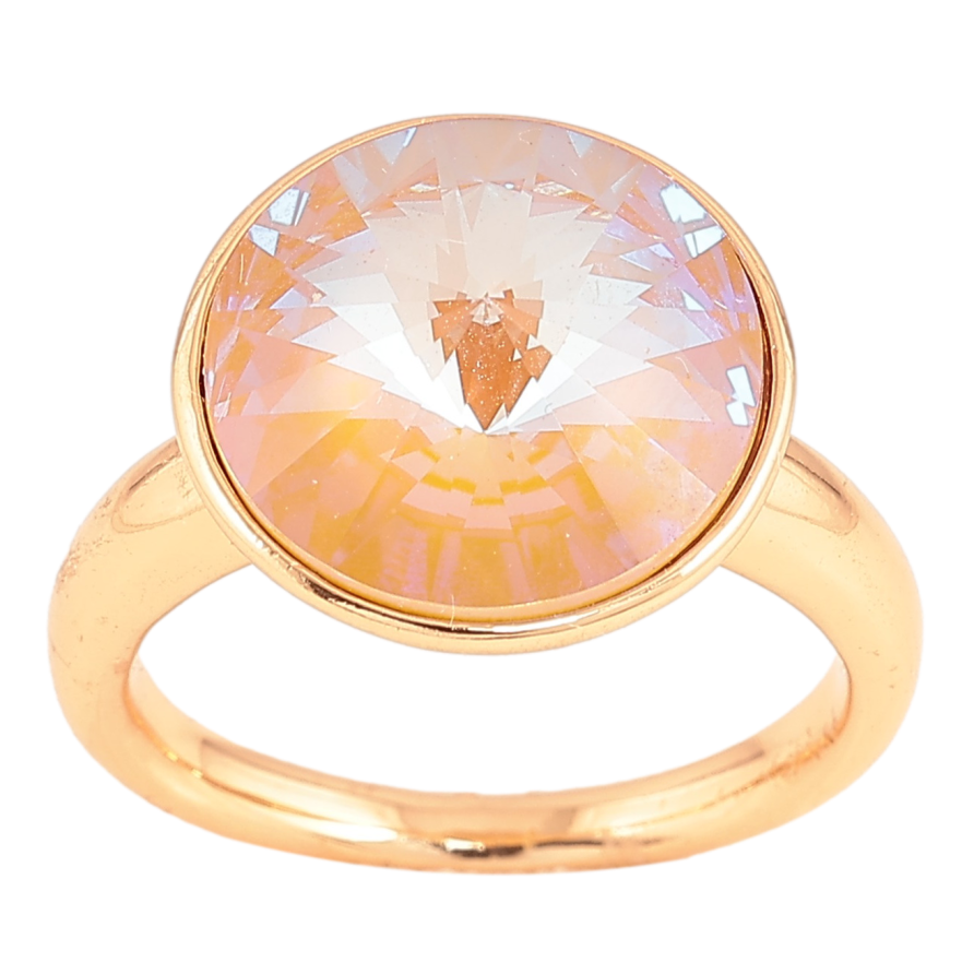 Кольцо Xuping цвет Позолота 18K с кр-ми Swarovski "Кристалл Cappuccino Delite" ø 15мм фото №1