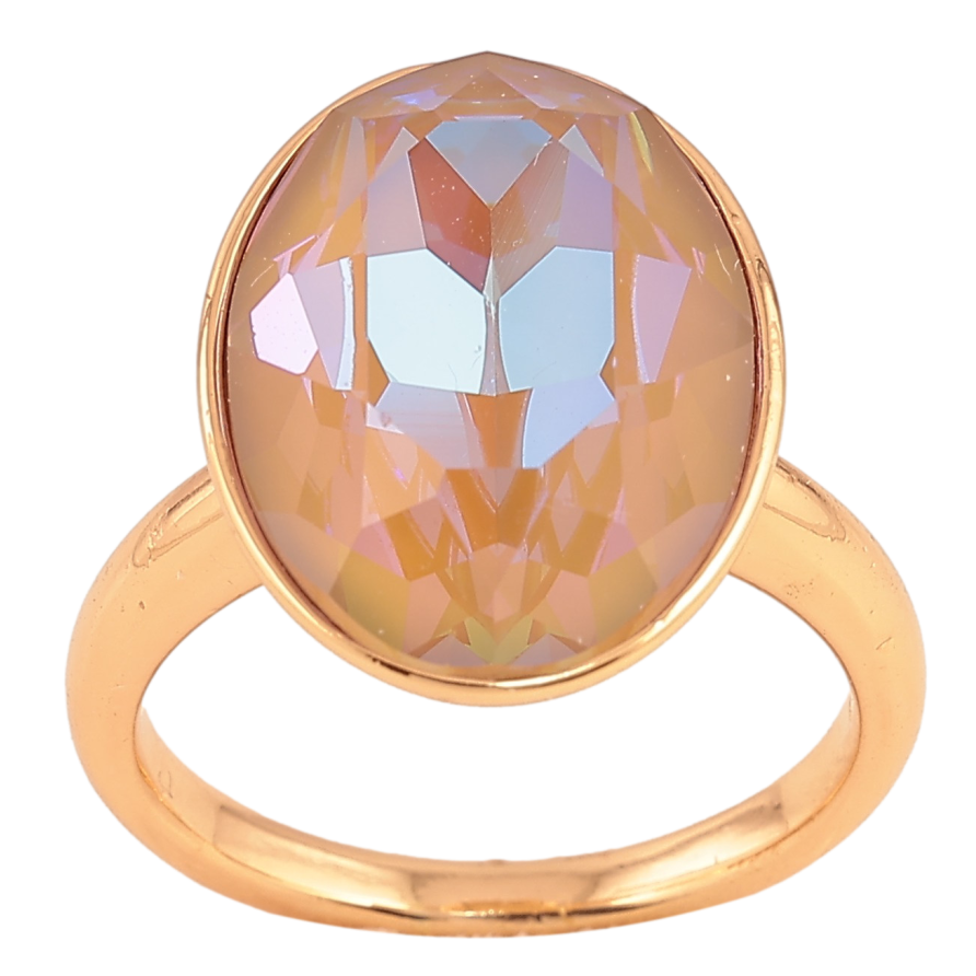 Каблучка Xuping колір Позолота 18K з кр-ми Swarovski "Кристал Cappuccino Delite" 19х15мм фото №1 Каблучка Xuping колір Позолота 18K з кр-ми Swarovski "Кристал Cappuccino Delite" 19х15мм фото №1