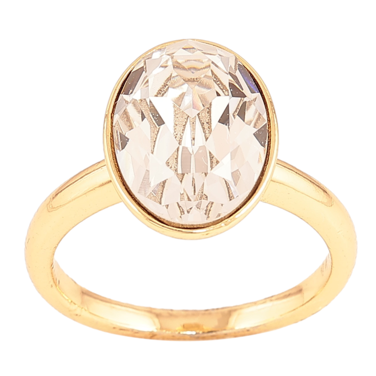 Кольцо Xuping цвет Позолота 18K с кр-ми Swarovski "Кристалл Clear" фото №19