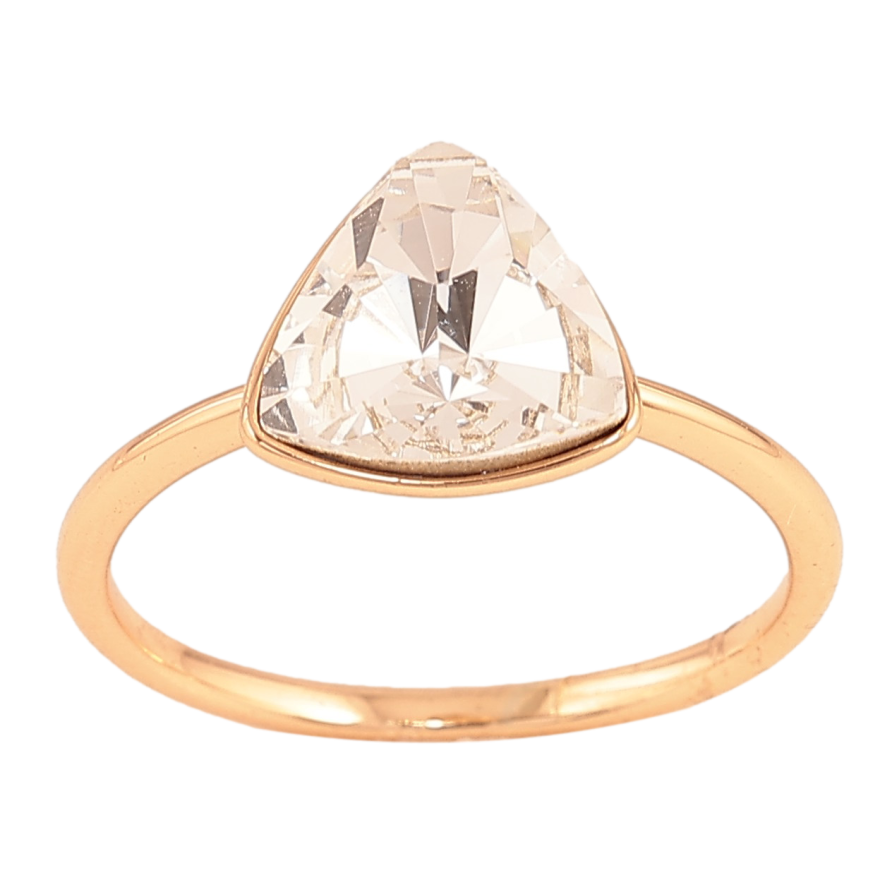 Кольцо Xuping цвет Позолота 18K с кр-ми Swarovski "Кристалл Clear" фото №1