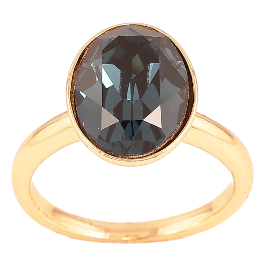 Кольцо Xuping цвет Позолота 18K с кр-ми Swarovski "Кристалл Montana" фото №1