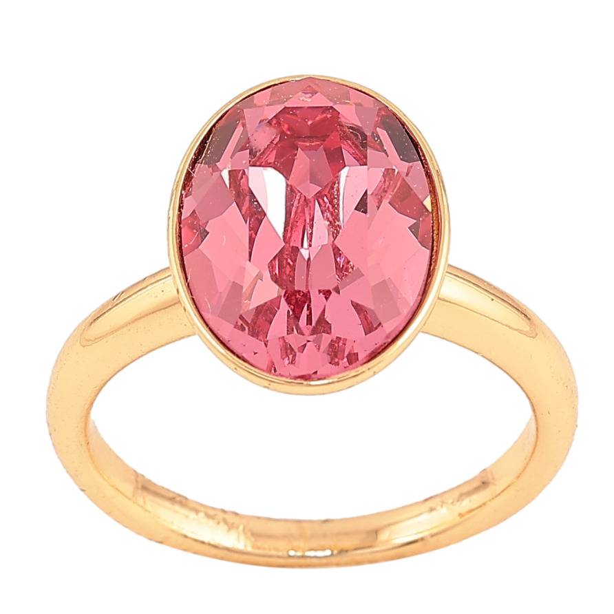 Кольцо Xuping цвет Позолота 18K с кр-ми Swarovski "Кристалл Rose" фото №1