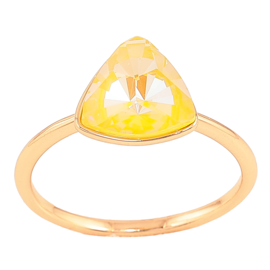 Кольцо Xuping цвет Позолота 18K с кр-ми Swarovski "Кристалл Sunshine Delite" фото №1