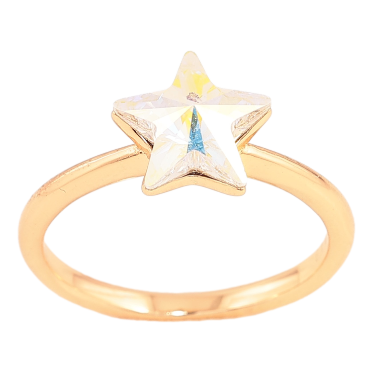 Кольцо Xuping цвет Позолота 18K с кр-ми Swarovski "Кристальная звезда AВ" фото №10 Кольцо Xuping цвет Позолота 18K с кр-ми Swarovski "Кристальная звезда AВ" фото №10