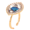 Кольцо Xuping цвет Позолота 18K с кр-ми Swarovski "Кристальный глаз" фото №3