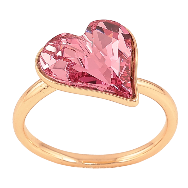 Кольцо Xuping цвет Позолота 18K с кр-ми Swarovski "Кристальное сердце Rose" фото №1 Кольцо Xuping цвет Позолота 18K с кр-ми Swarovski "Кристальное сердце Rose" фото №1