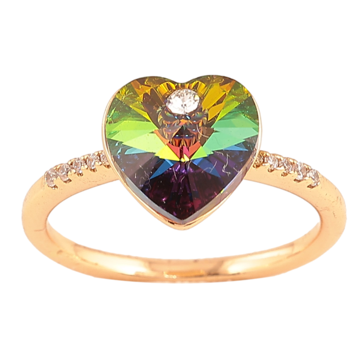 Кольцо Xuping цвет Позолота 18K с кр-ми Swarovski "Кристальное сердце Vitrail Medium" фото №14 Кольцо Xuping цвет Позолота 18K с кр-ми Swarovski "Кристальное сердце Vitrail Medium" фото №14