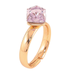 Каблучка Xuping колір Позолота 18K з кр-ми Swarovski "Кристальний куб Provence Lavender" 6х6мм фото №3 Каблучка Xuping колір Позолота 18K з кр-ми Swarovski "Кристальний куб Provence Lavender" 6х6мм фото №3