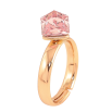 Каблучка Xuping колір Позолота 18K з кр-ми Swarovski "Кристальний куб Rose" 6х6мм фото №2 Каблучка Xuping колір Позолота 18K з кр-ми Swarovski "Кристальний куб Rose" 6х6мм фото №2