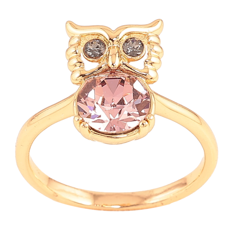 Кольцо Xuping цвет Позолота 18K с кр-ми Swarovski "Сова с кристаллом Amethyst" фото №25 Кольцо Xuping цвет Позолота 18K с кр-ми Swarovski "Сова с кристаллом Amethyst" фото №25