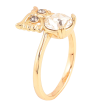 Кольцо Xuping цвет Позолота 18K с кр-ми Swarovski "Сова с кристаллом Clear" фото №2