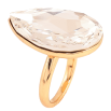 Кольцо Xuping цвет Позолота 18K с кр-ми Swarovski "Крупная кристальная капля Clear" 3х2см фото №2
