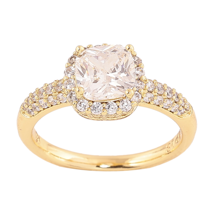 Кольцо Xuping цвет Позолота 14K "Инкрустация кристаллами" фото №12