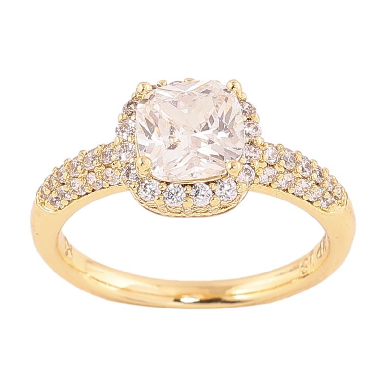 Кольцо Xuping цвет Позолота 14K "Инкрустация кристаллами" фото №6 Кольцо Xuping цвет Позолота 14K "Инкрустация кристаллами" фото №6