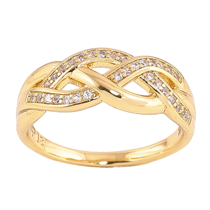 Кольцо Xuping цвет Позолота 14K "Узор с кристаллами" фото №17 Кольцо Xuping цвет Позолота 14K "Узор с кристаллами" фото №17