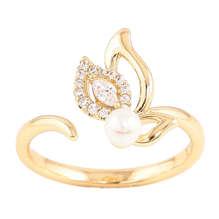 Каблучка Xuping колір Позолота 14K "Метелик" фото №16 Каблучка Xuping колір Позолота 14K "Метелик" фото №16