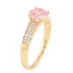 Кольцо Xuping цвет Позолота 14K "Узор с розовым кристаллом" фото №2 Кольцо Xuping цвет Позолота 14K "Узор с розовым кристаллом" фото №2
