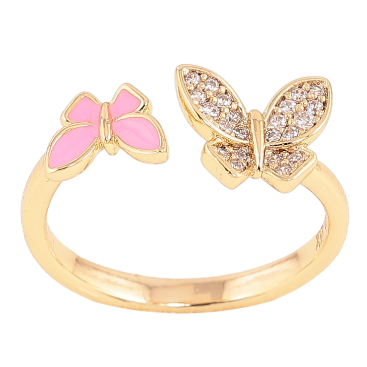 Каблучка Xuping колір Позолота 14K "Метелики" фото №20 Каблучка Xuping колір Позолота 14K "Метелики" фото №20