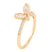 Кольцо Xuping цвет Позолота 14K "Кристально-жемчужная бабочка" фото №2 Кольцо Xuping цвет Позолота 14K "Кристально-жемчужная бабочка" фото №2