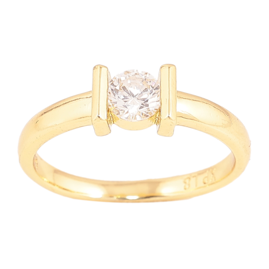Каблучка Xuping колір Позолота 14K "Вставка кристал" фото №1 Каблучка Xuping колір Позолота 14K "Вставка кристал" фото №1