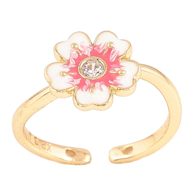 Каблучка Xuping колір Позолота 14K "Квіточка" фото №18