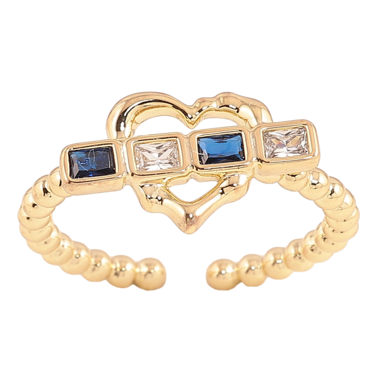 Кольцо Xuping цвет Позолота 14K "Сердечко" фото №2 Кольцо Xuping цвет Позолота 14K "Сердечко" фото №2