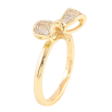Каблучка Xuping колір Позолота 14K "Бант з кристалами" фото №2 Каблучка Xuping колір Позолота 14K "Бант з кристалами" фото №2
