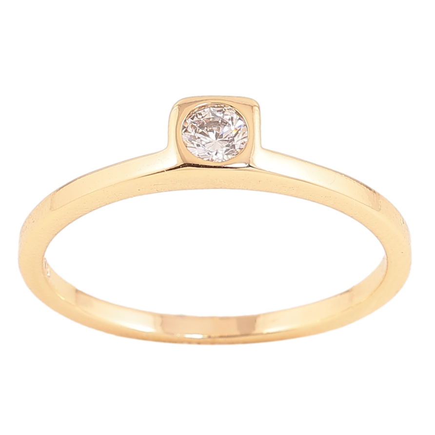 Каблучка Xuping колір Позолота 14K "Кристал" фото №1