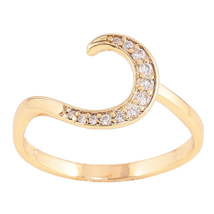 Каблучка Xuping колір Позолота 14K "Візерунок з кристалами" фото №14 Каблучка Xuping колір Позолота 14K "Візерунок з кристалами" фото №14